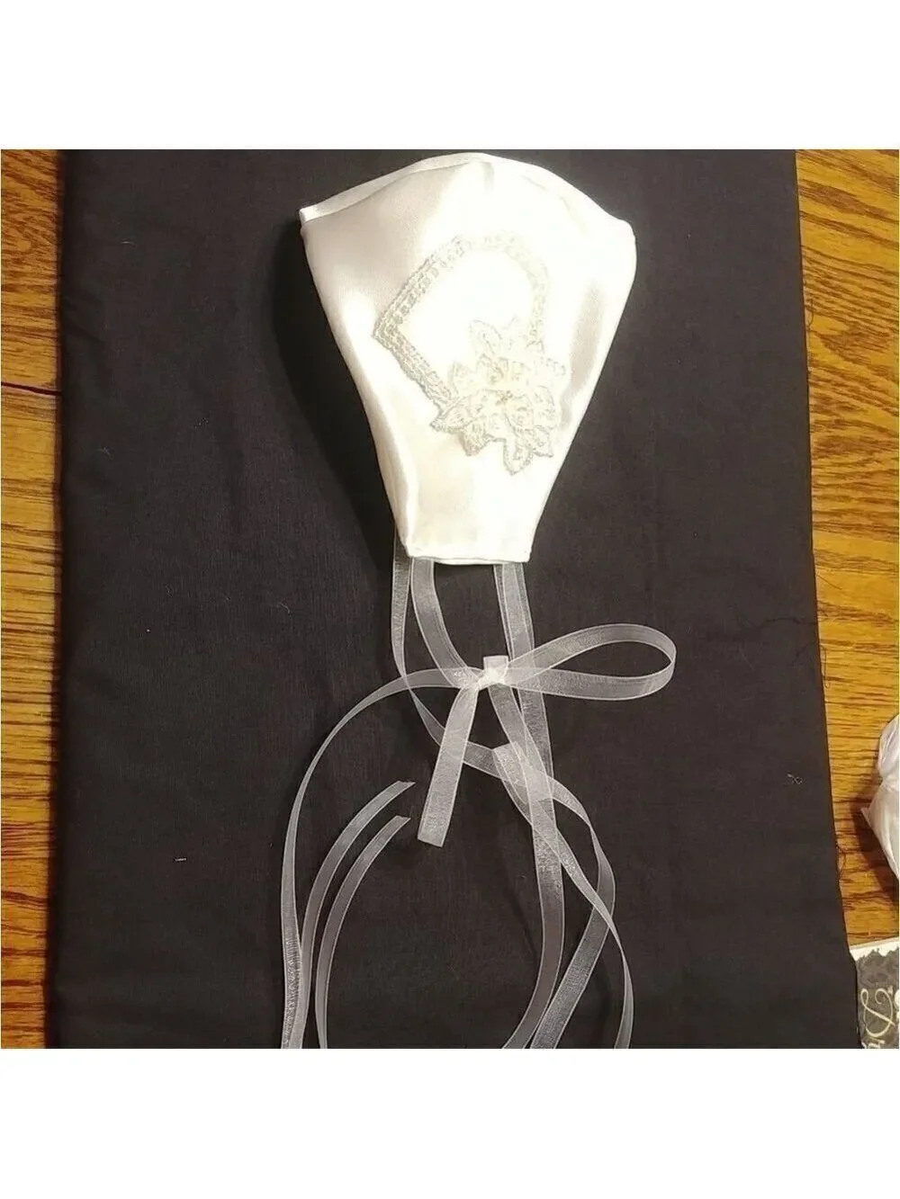 New! IVORY hand sewn wedding face mask
